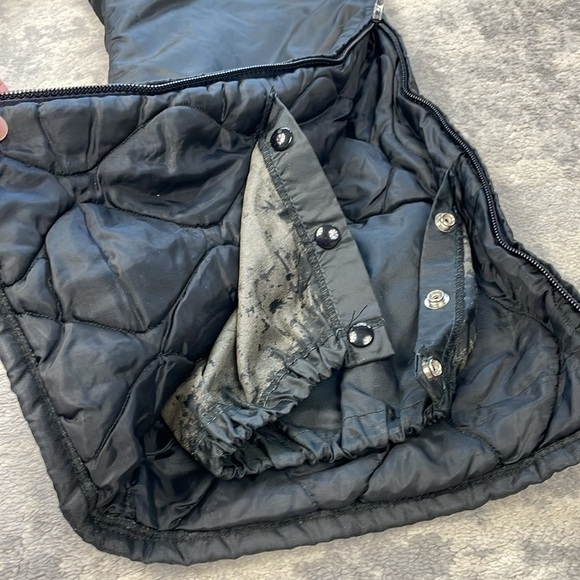 Vintage Bombardier Sportwear Insulated Ski Snow Bib Black Made in USA - Picture 9 of 14